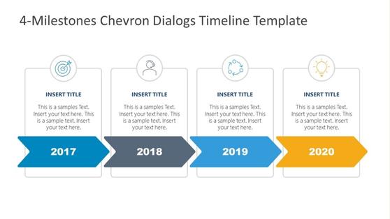  Chevron Dialogs Timeline Template 