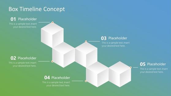  Box Timeline Concept for PowerPoint 