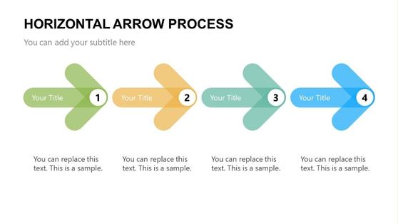  Horizontal Arrow Process Infographic Template 