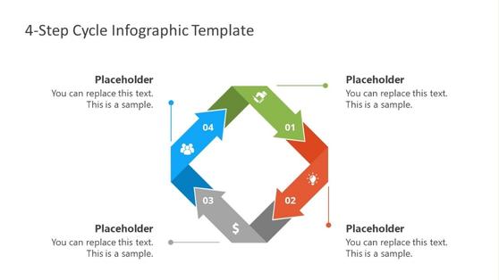 4-Step Cycle Infographic Template 
