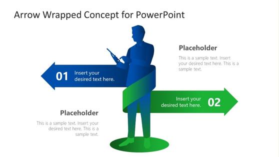  Arrow Wrapped Concept Diagram for PowerPoint 