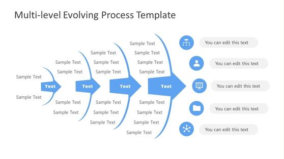  Multi-level Evolving Process PowerPoint Template 