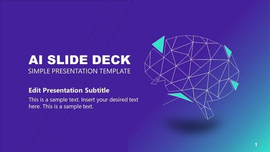  AI Slide Deck PowerPoint Template 