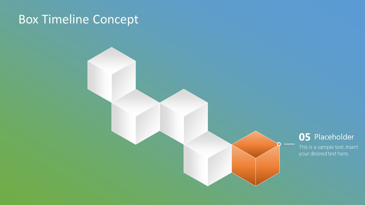 Box Timeline Concept for PowerPoint