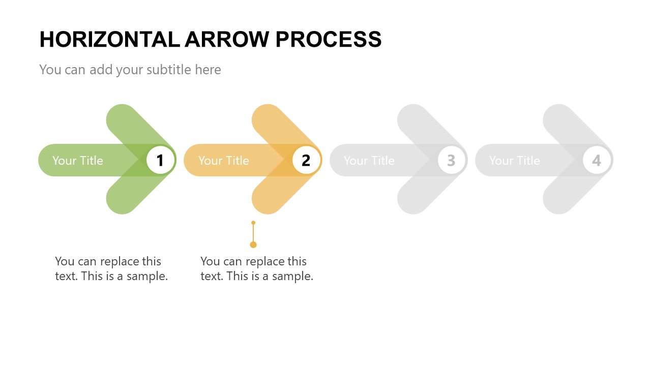 Horizontal Arrow Process Infographic Template