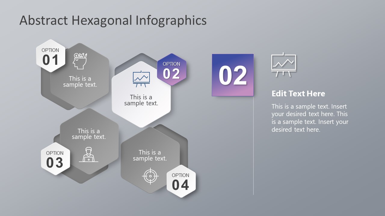 Abstract Hexagon Infographic for PowerPoint