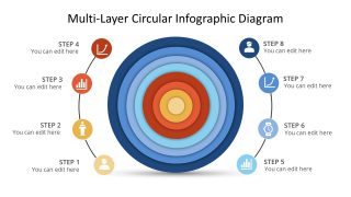 Circular Multi-level Infographic Diagram for PowerPoint