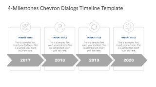 Chevron Dialogs Timeline Template