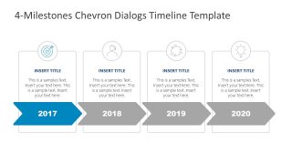 Chevron Dialogs Timeline Template
