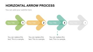 Horizontal Arrow Process Infographic Template