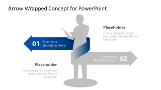 Arrow Wrapped Concept Diagram for PowerPoint